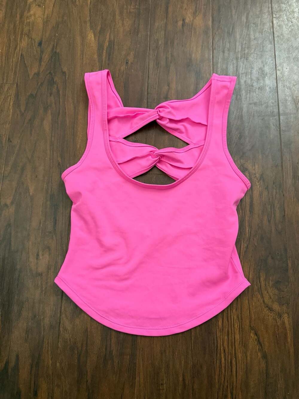 Free People Movement Tank Top Size XS Hot Pink Twist Back Activewear